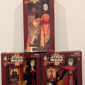 3 Star Wars Queen Amadila Collector Dolls.STAR WARS EPISODE 1